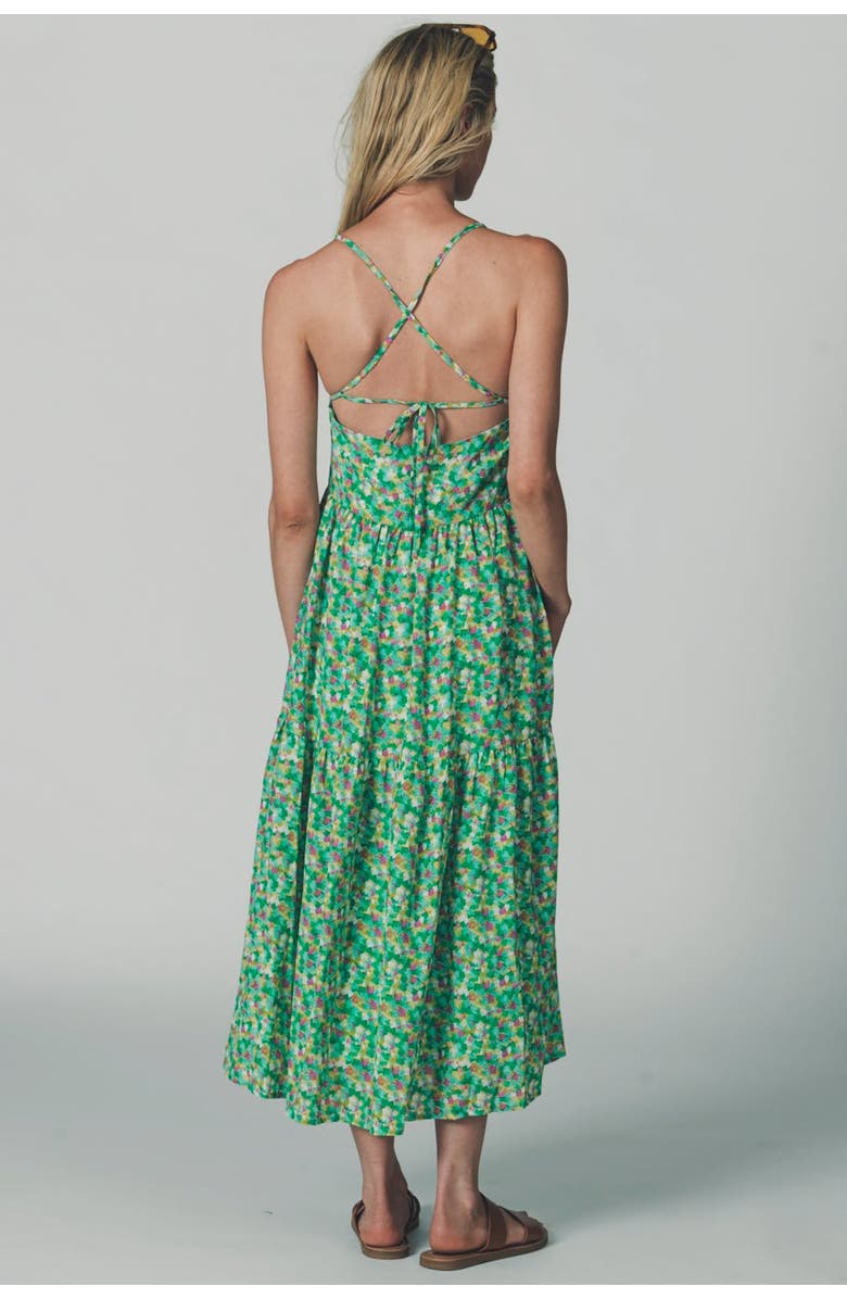 The Shirt by Rochelle Behrens The Leora Dress, Alternate, color, Green/Pink Multi