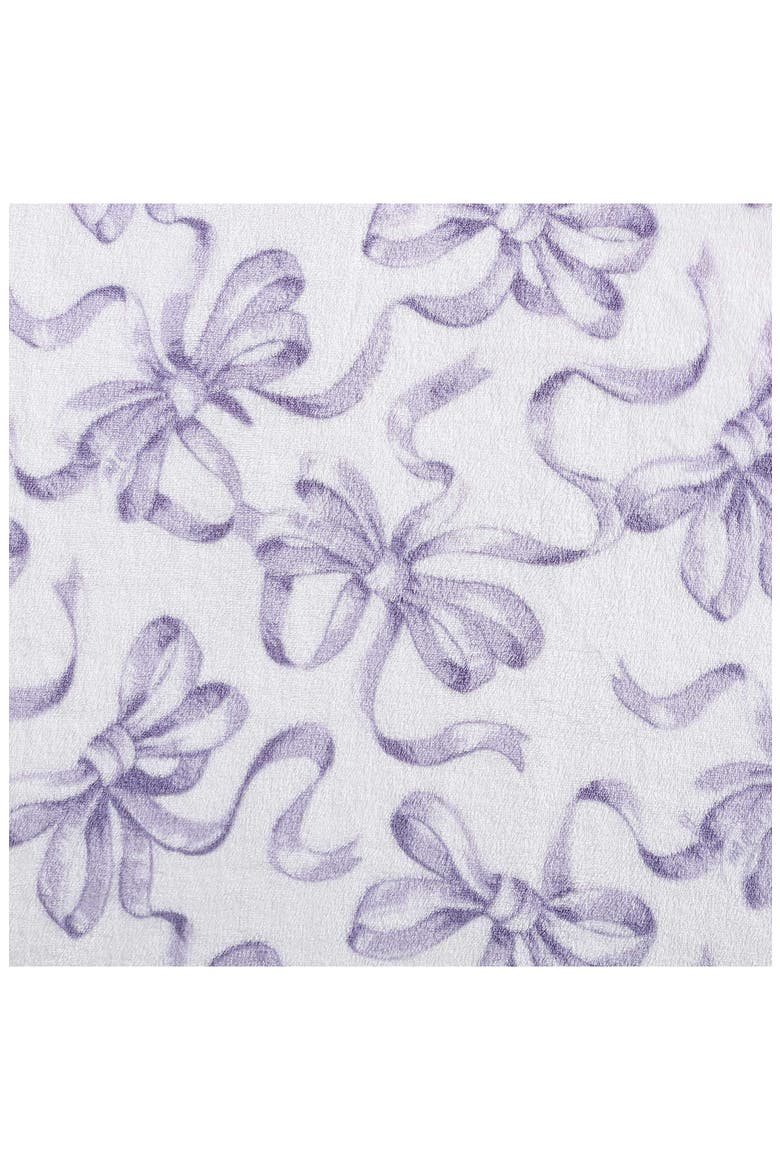 Ballet Bows Throw Blanket, Alternate, color, PURPLE