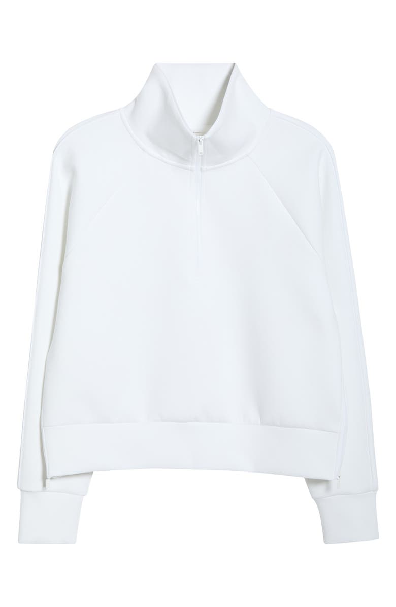 Zella Sporty Half Zip Sweatshirt, Alternate, color, White