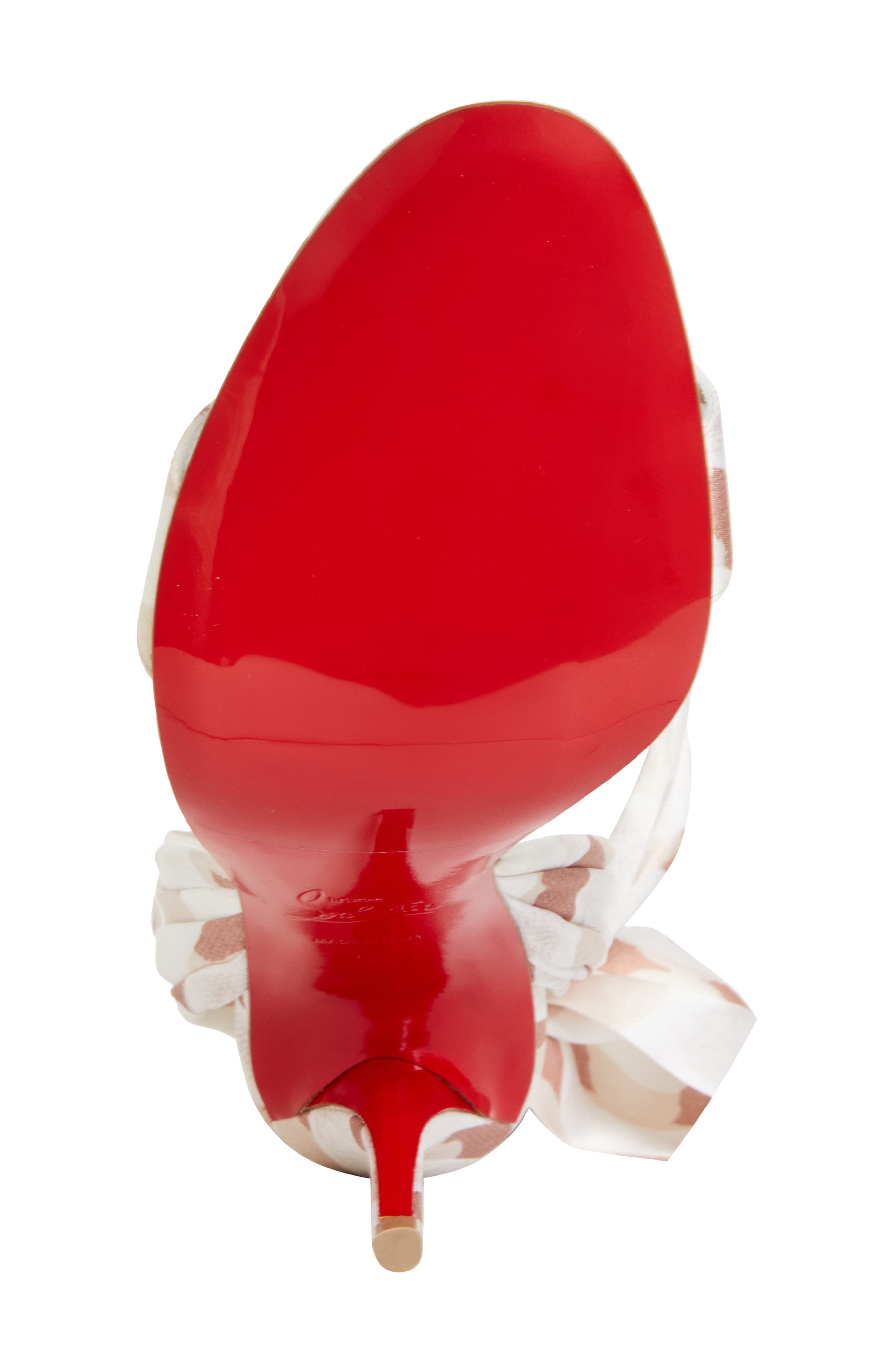 Christian Louboutin Miss Z Desert Sandal, Alternate, color, Multi Leche/ Lin Mult