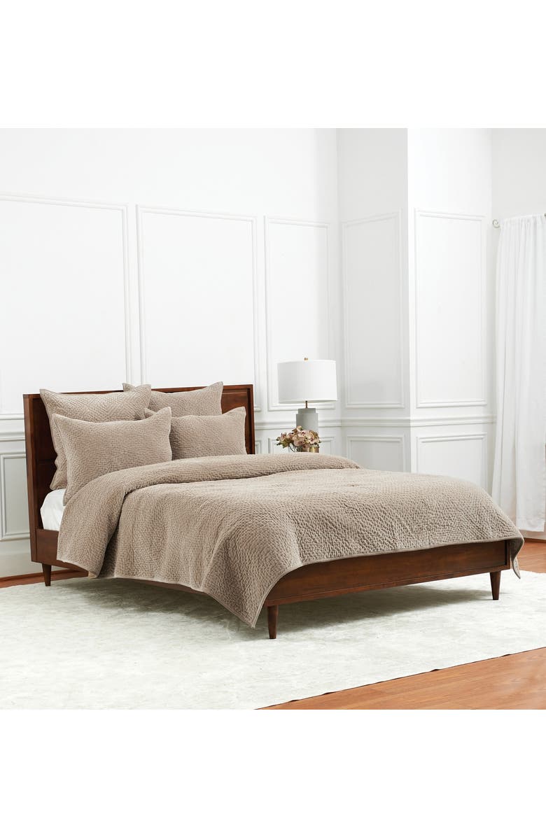 ELISABETH YORK Vela Fawn Cotton Standard Pillow Sham, Alternate, color, Brown