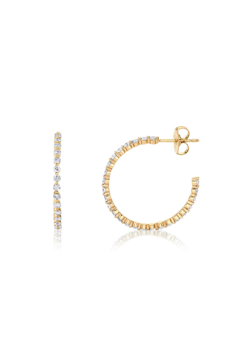 Michael M Cloud Hoop Earrings, Alternate, color, Yellow Gold