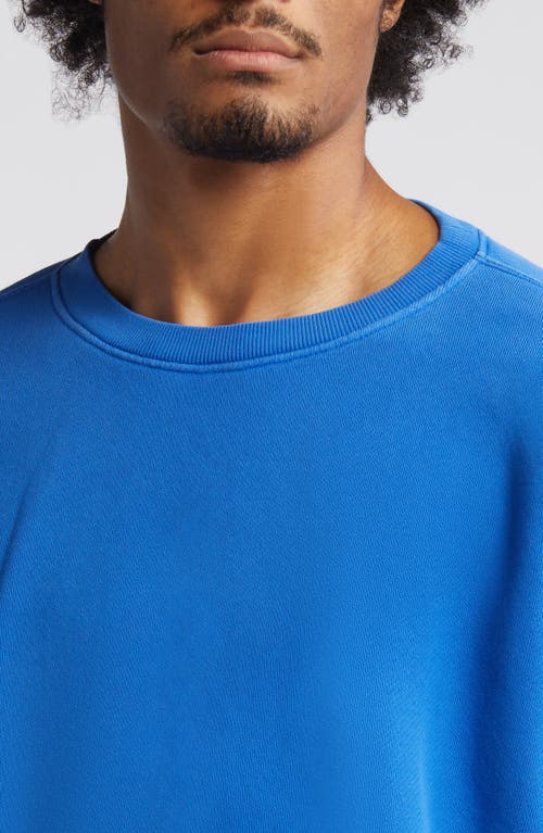 Elwood Core Oversize Crewneck Sweatshirt In Blue