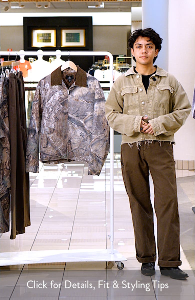 x Realtree Camo Print Trucker Jacket, sales video thumbnail