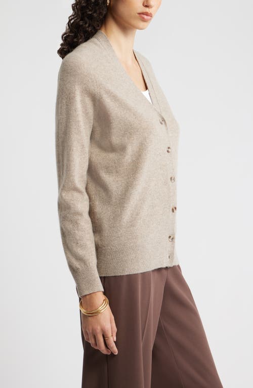 Nordstrom Cashmere V-neck Cardigan In Neutral