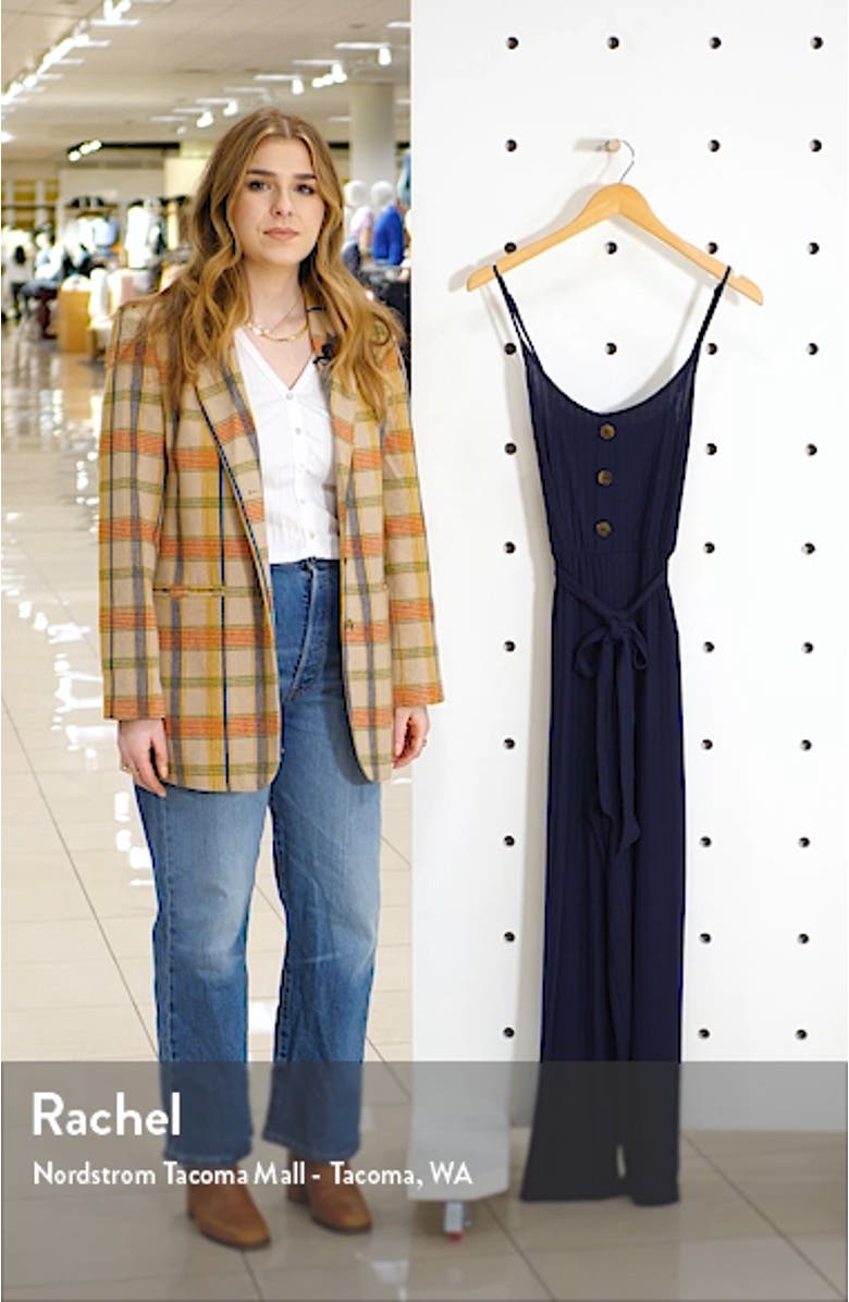 Journey Rib Knit Belted Jumpsuit, sales video thumbnail