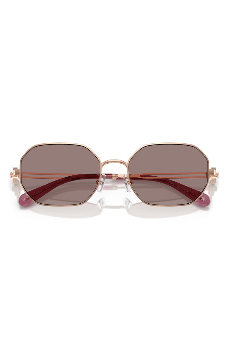 Tory Burch 55mm Gradient Irregular Sunglasses, Alternate, color,