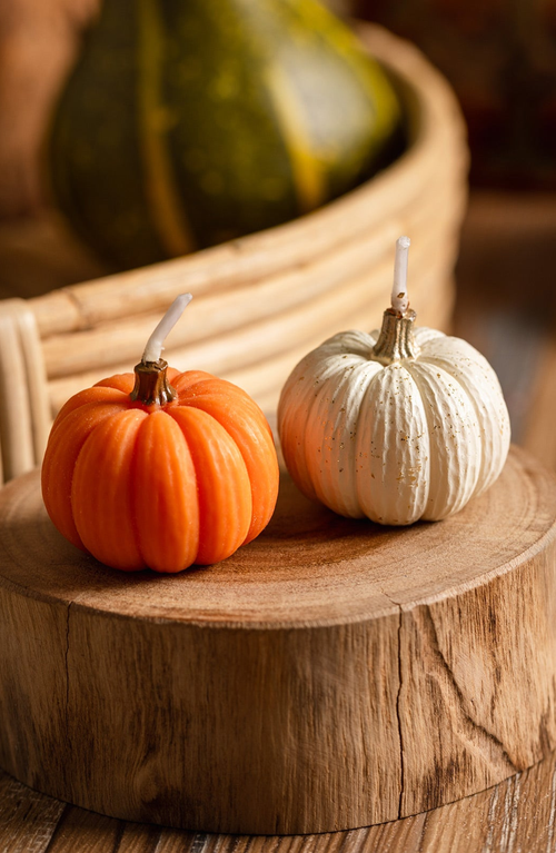 Southlake Gifts Autumn Pumpkin Candles In Multi