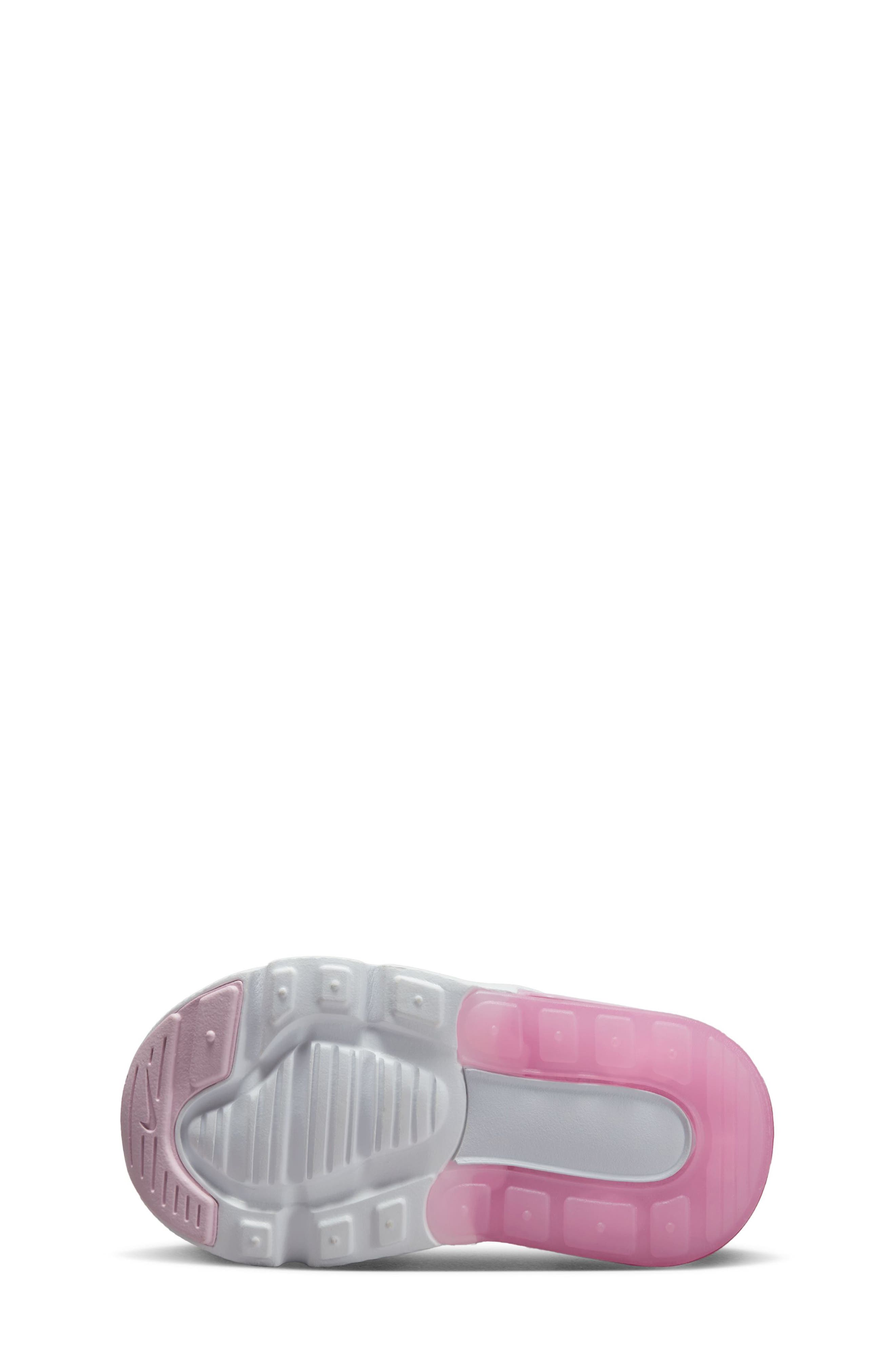 Kids' Air Max 270 Sneaker, Alternate, color, PINK FOAM / WHITE/ PINK RISE
