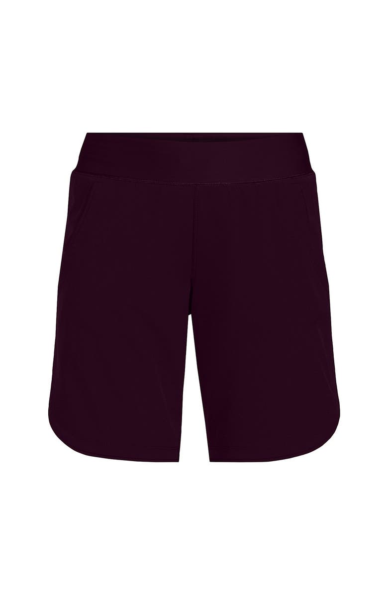 Lands' End SunShade UPF 50 9" Board Shorts, Alternate, color, Dark Wine
