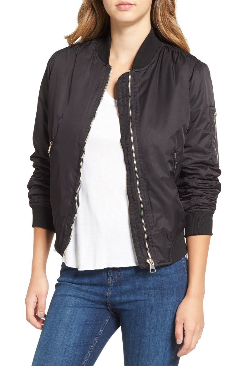 MA1 Bomber Jacket, Main, color, BLACK