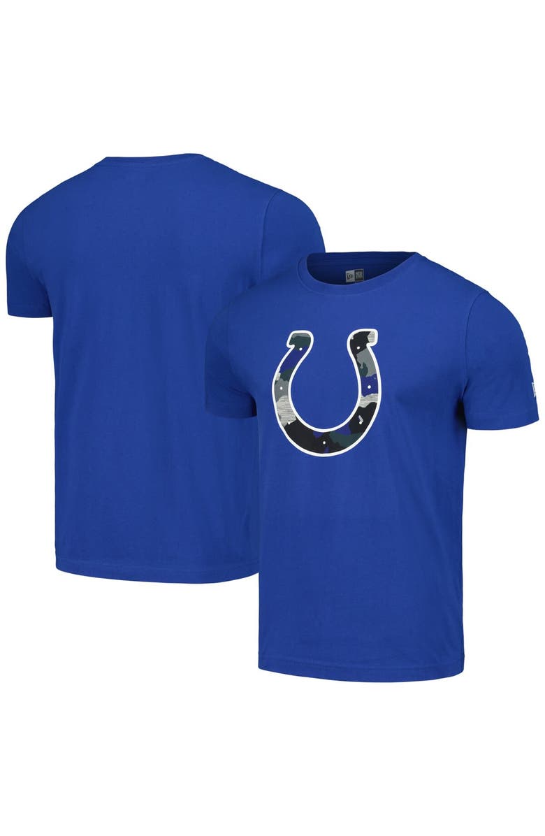 New Era Men's New Era Royal Indianapolis Colts Camo Logo T-Shirt, Alternate, color, Royal