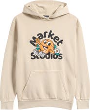 MARKET Chill In The Net Cotton Blend Graphic Hoodie