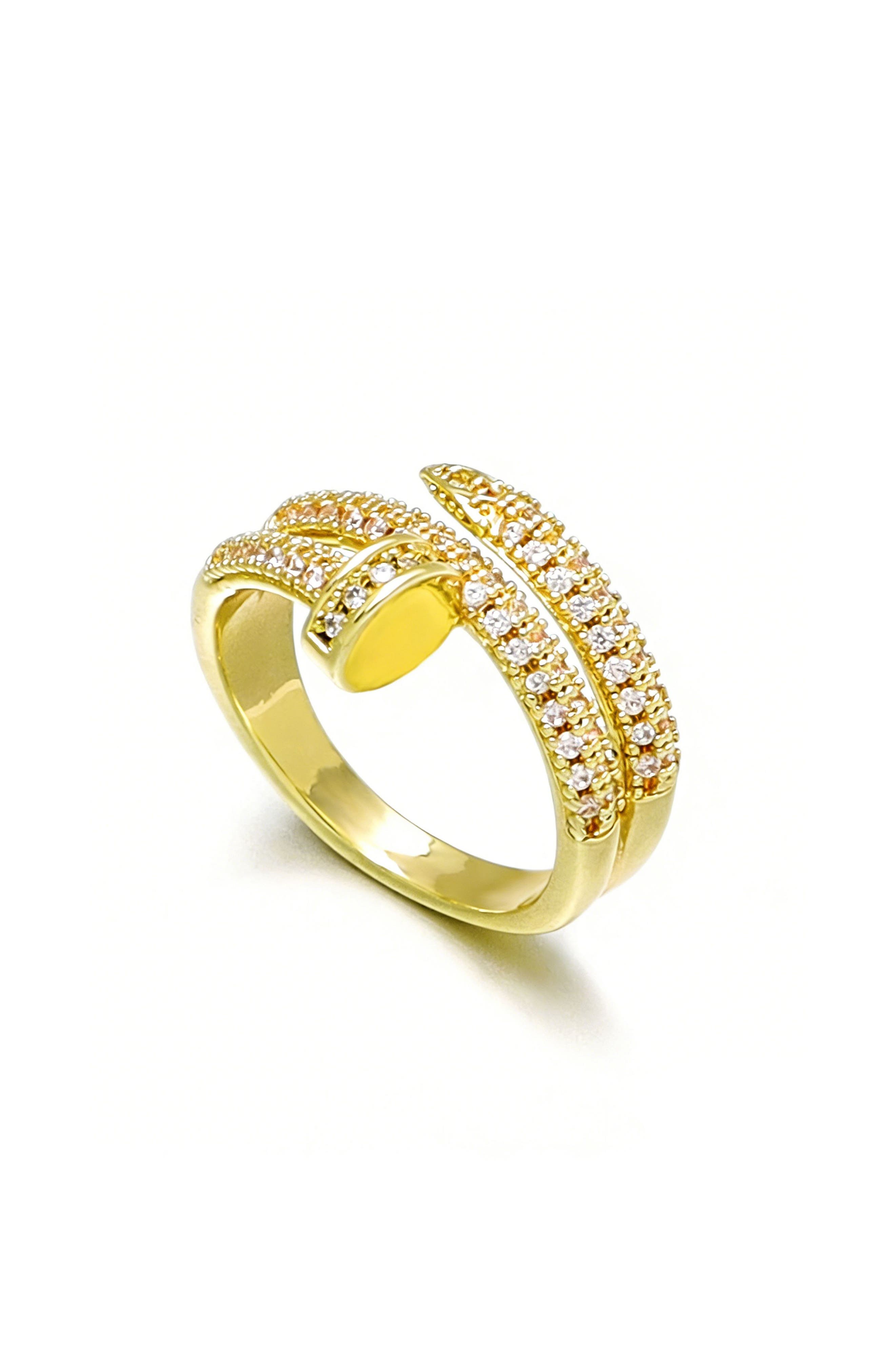 Adornia Cubic Zirconia Double Wrap Ring
