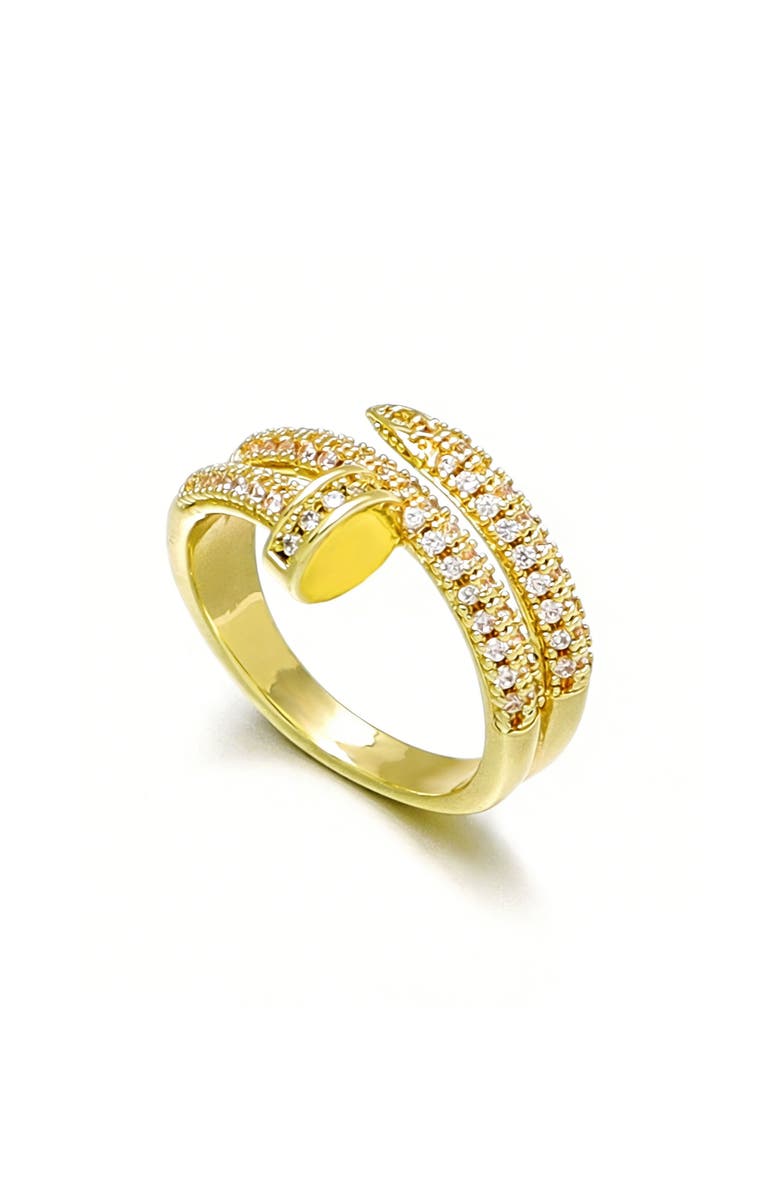 Adornia Cubic Zirconia Double Wrap Ring, Main, color, 