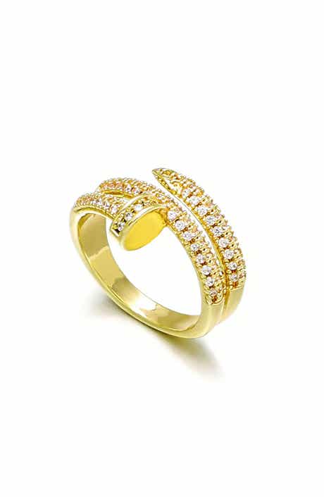 Adornia Cubic Zirconia Double Wrap Ring