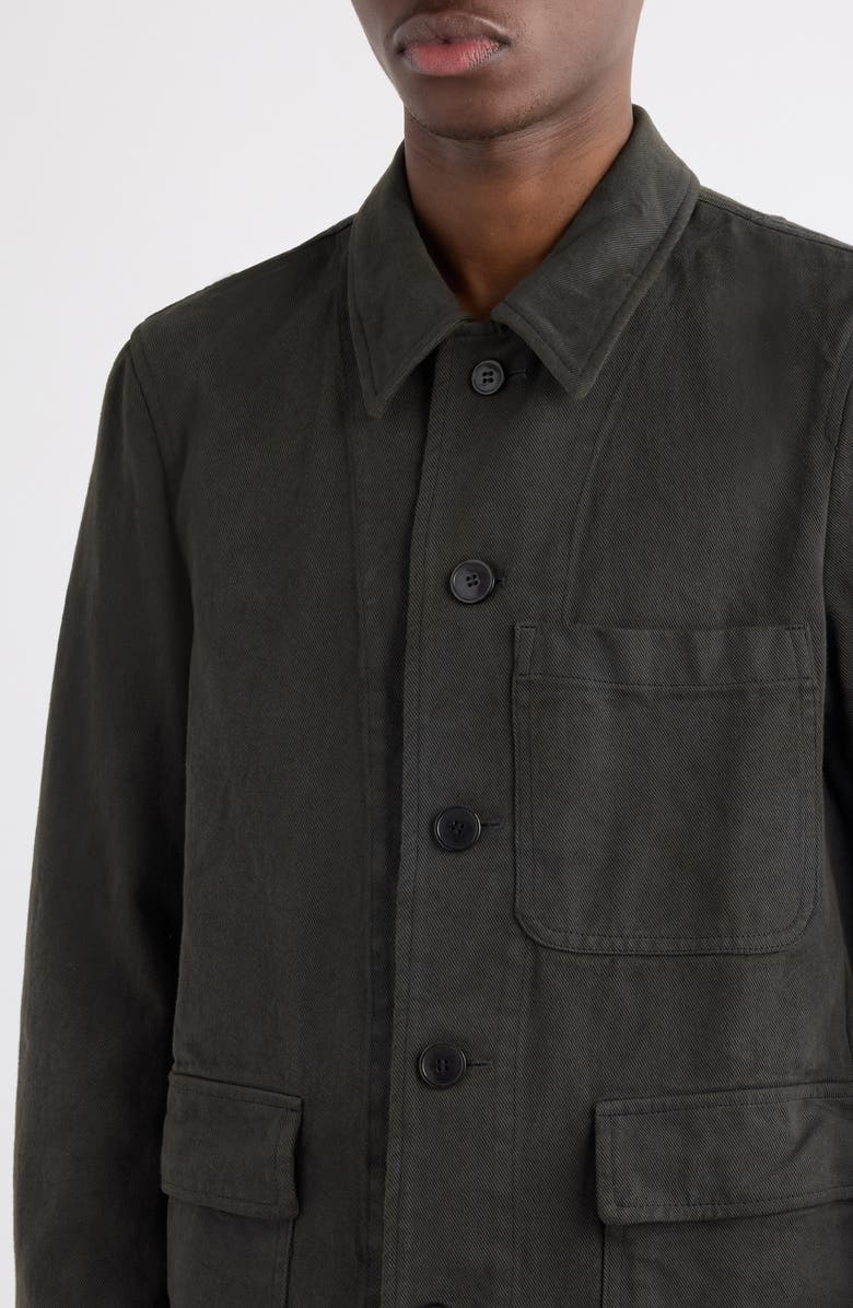 Dries Van Noten Braxton Denim Jacket, Alternate, color, Dark Grey