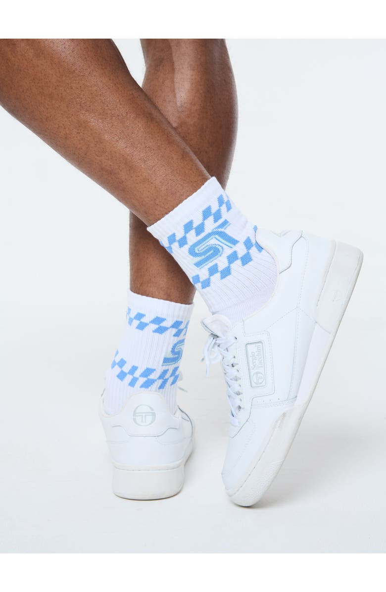 Sergio Tacchini Corsa Sock, Alternate, color, Brilliant White