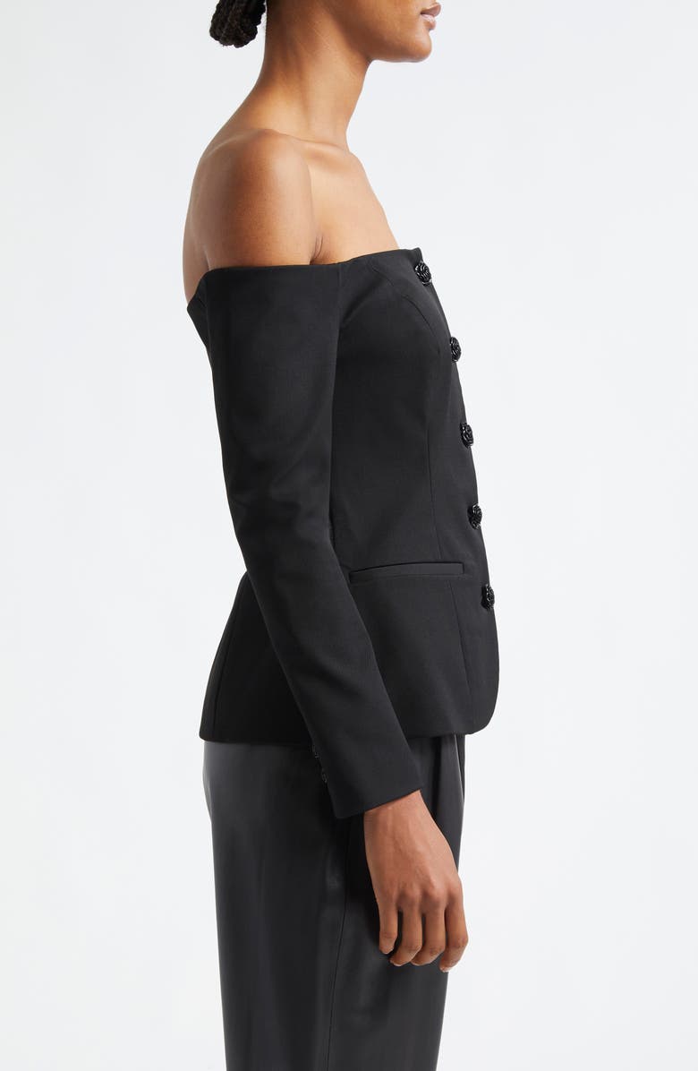 L'AGENCE Alice Off the Shoulder Blazer, Alternate, color,