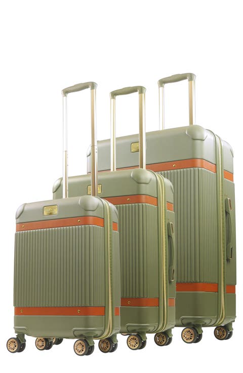 3-Piece Stripes Hard-Sided Luggage