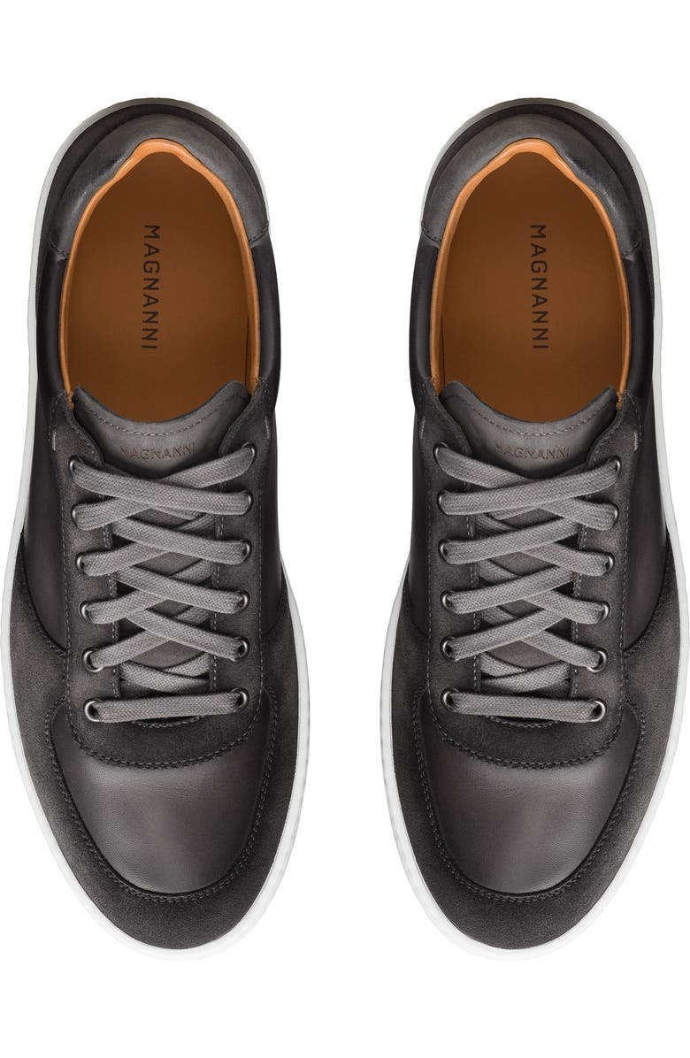 Magnanni Project Lo Leather Sneaker, Alternate, color, Grey