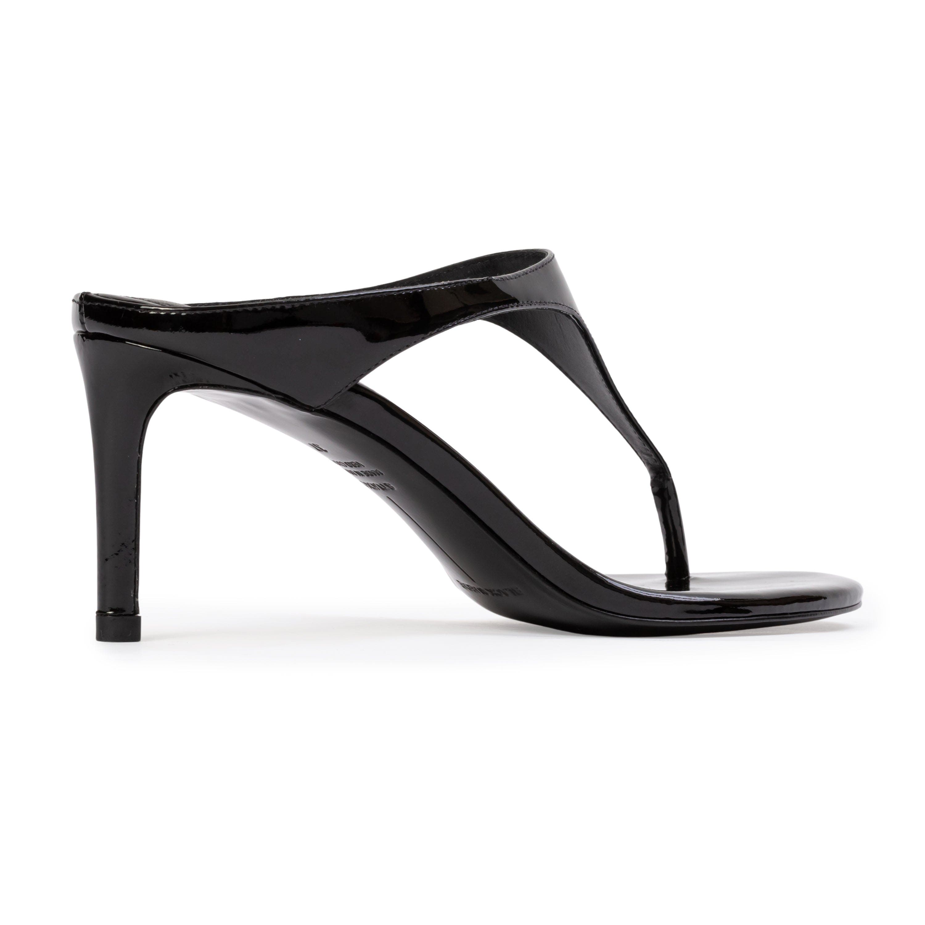 BLACK SUEDE STUDIO Laurel 65 Patent Mule, Alternate, color, Black Patent Leather