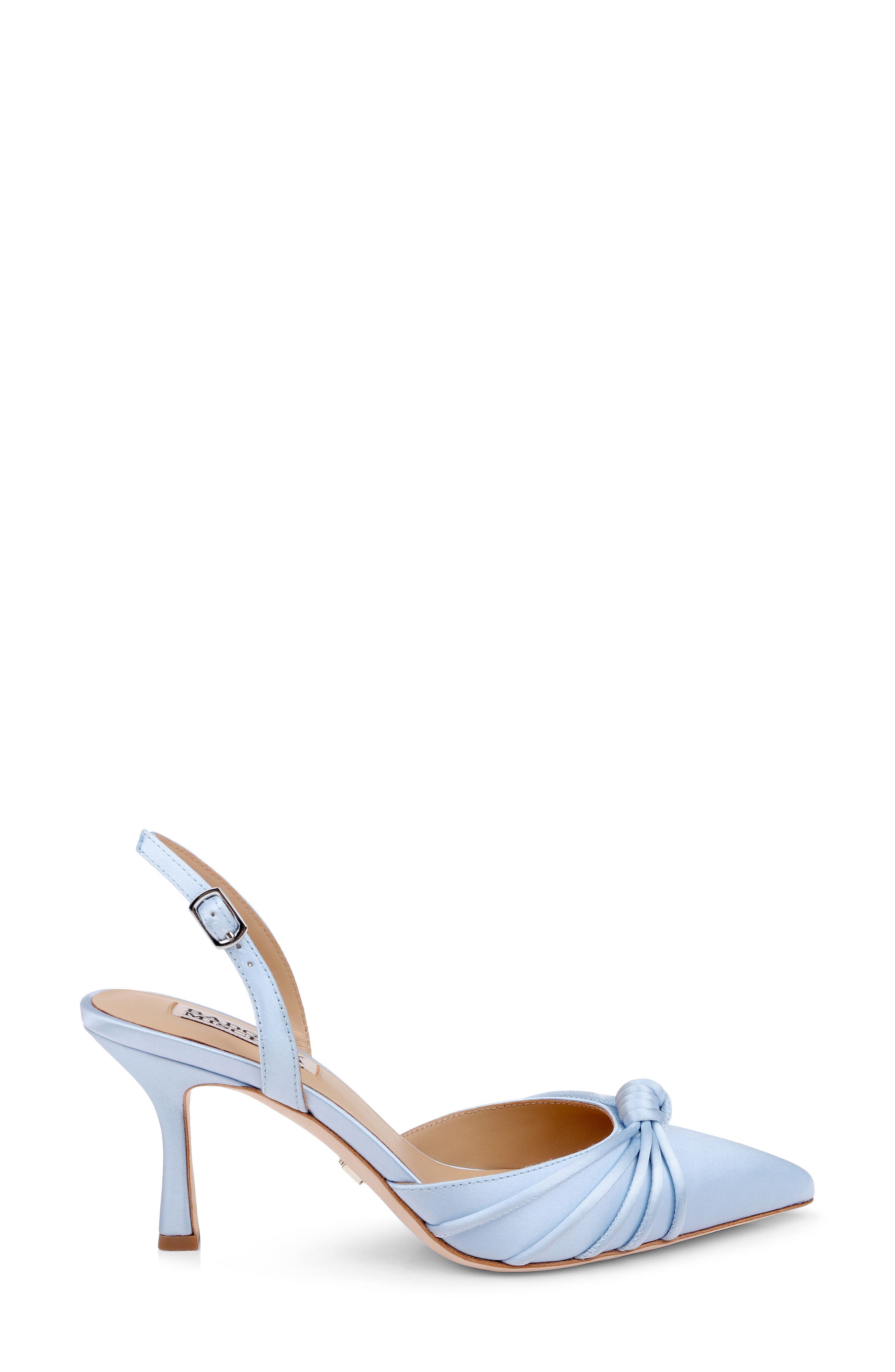 Yena d'Orsay Pump, Alternate, color, BLUE SATIN