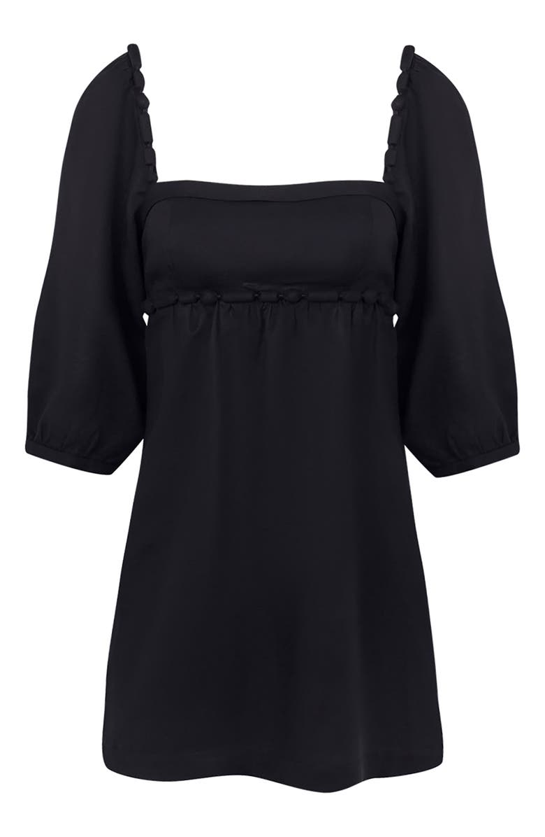 ViX Paula Hermanny Isadora Solid Beaded Knot Cover-Up Dress, Alternate, color, 
