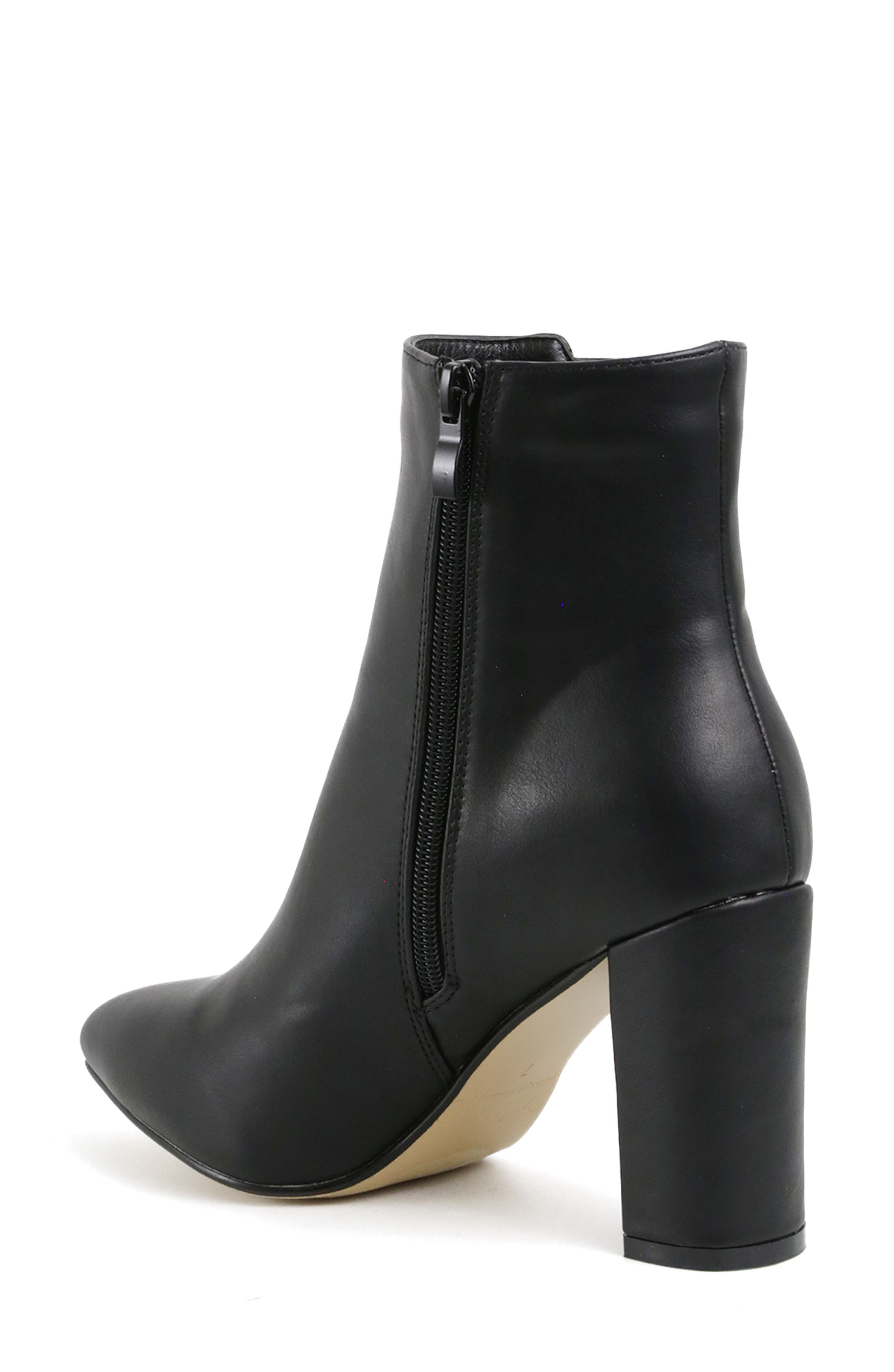 Catherine Catherine Malandrino Oliven Pointed Toe Block Heel Bootie, Alternate, color, 