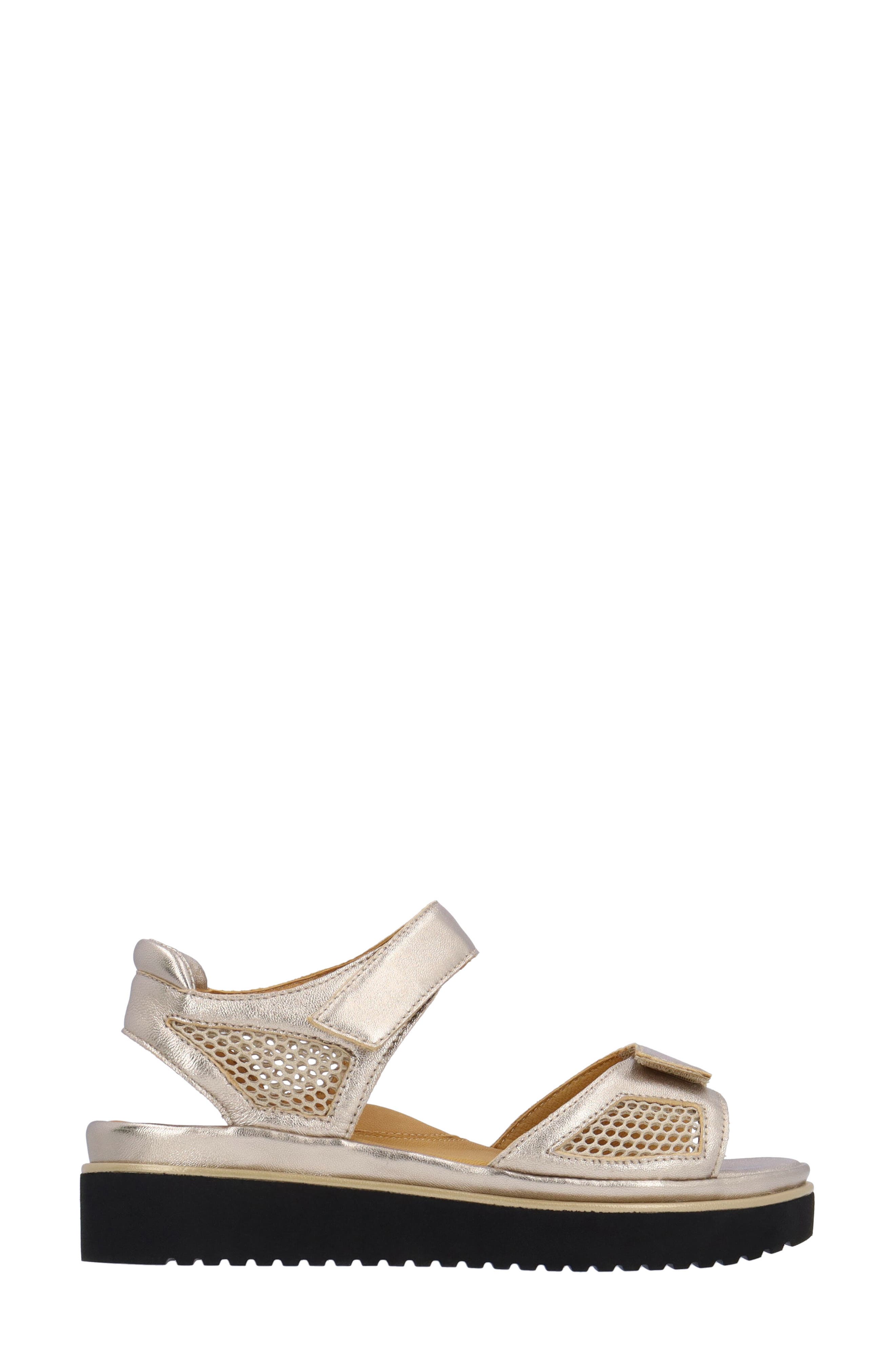 L'Amour des Pieds Arna Ankle Strap Sandal, Alternate, color, Champagne