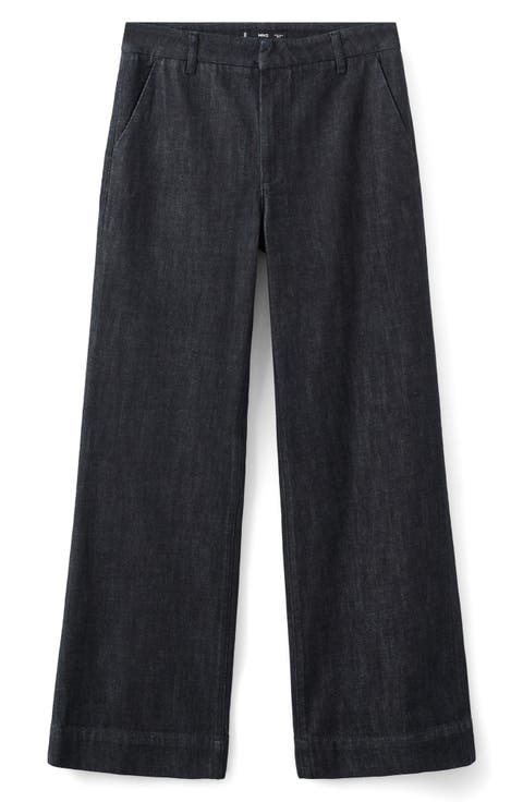 Wide Leg Trouser Jeans (Regular & Plus)