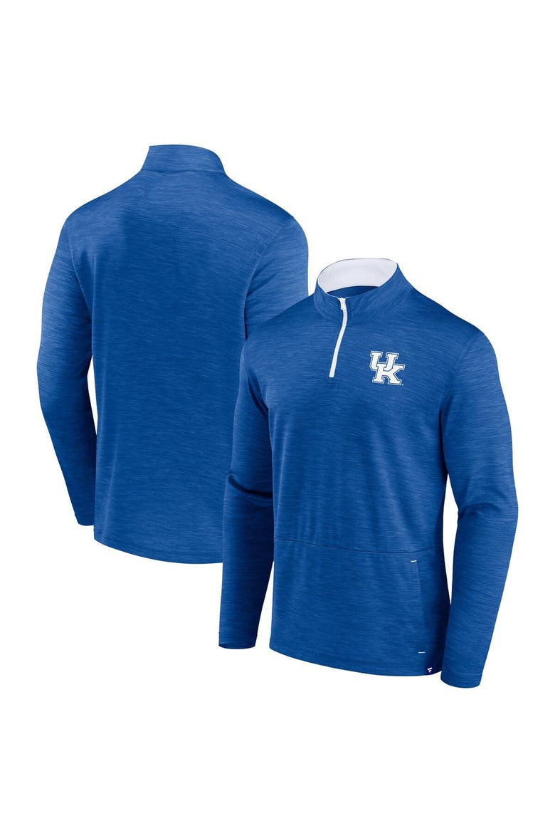 Men's Fanatics Branded Royal Kentucky Wildcats Classic Homefield Quarter-Zip Top, Main, color, Royal