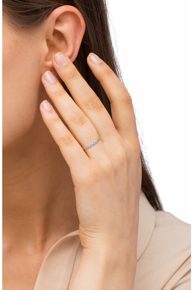 Superfine Signature Caviar Diamond Stacking Ring, Alternate, color, GOLD DIAMOND