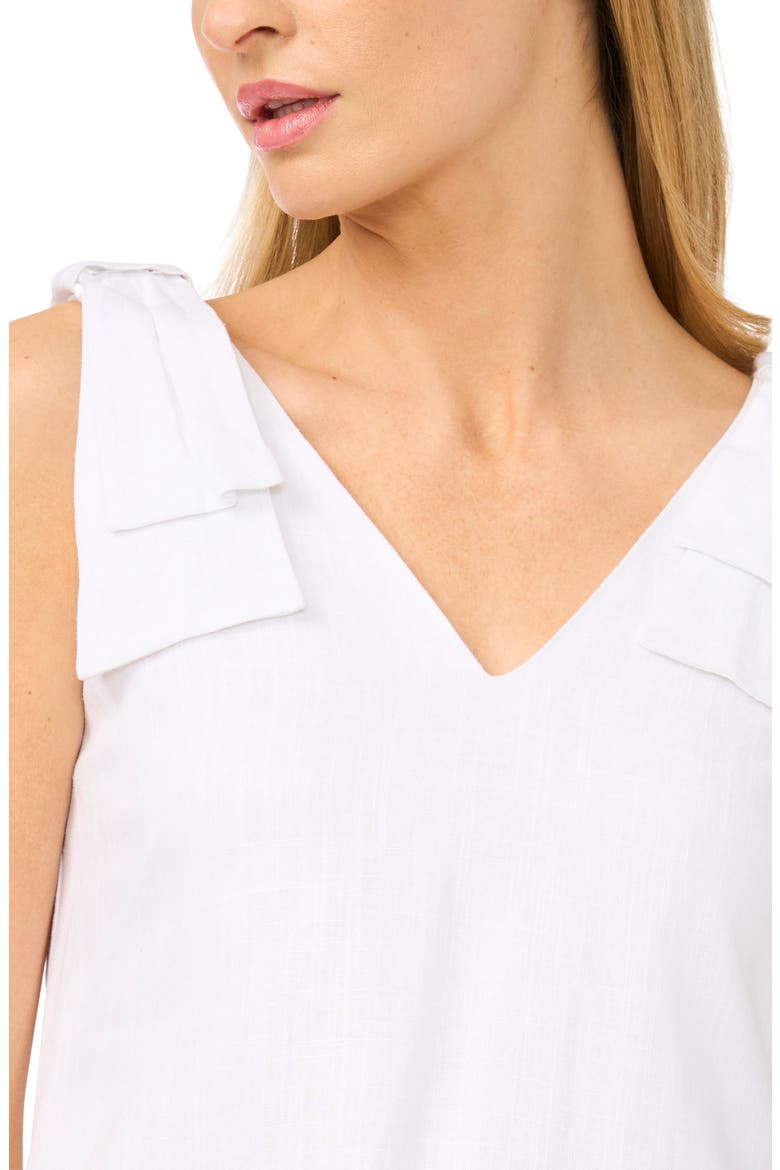 Bow Shoulder Shift Minidress, Alternate, color, ULTRA WHITE