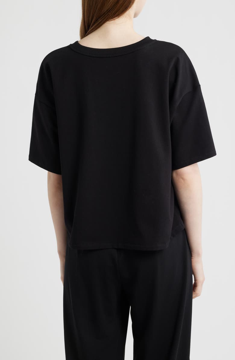 Eileen Fisher Boxy Crewneck T-Shirt, Alternate, color, Black