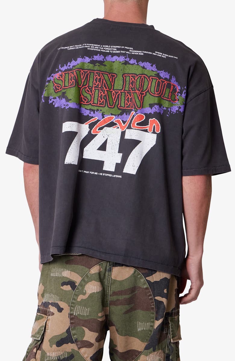 mnml Snake 747 Graphic T-Shirt, Alternate, color, Washed Black