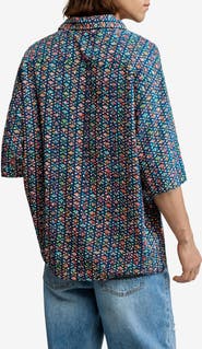 Desigual Print Cotton Camp Shirt