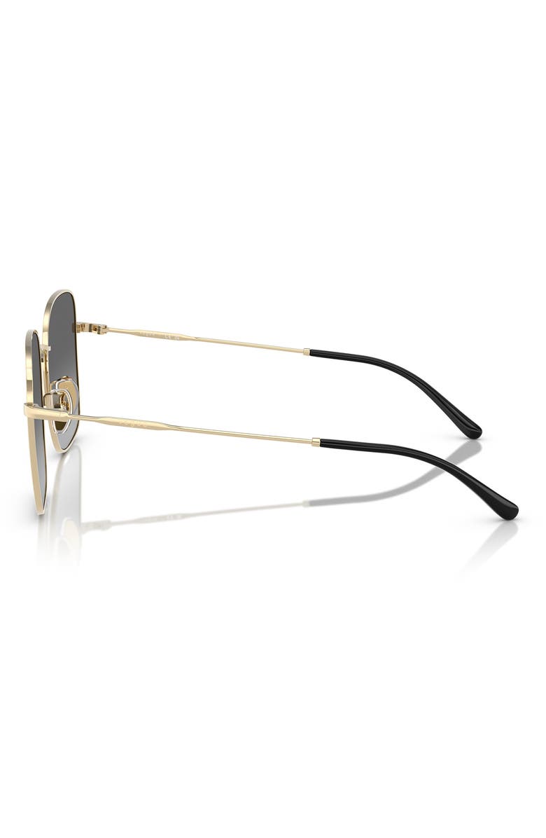 VOGUE 57mm Gradient Square Sunglasses, Alternate, color, Pale Gold