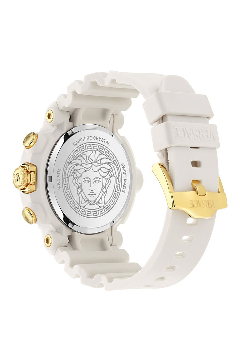 Real Active Chronograph Bracelet Watch, 45mm, Alternate, color, WHITE ECOCERAMIC