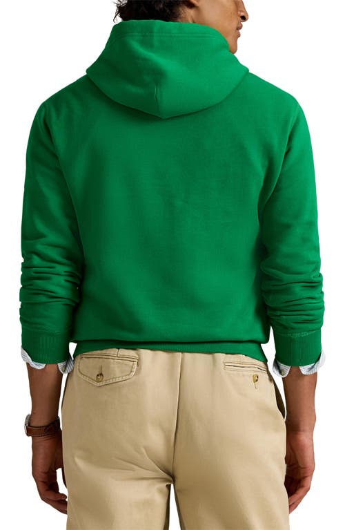 Polo Ralph Lauren The Rl Cotton-blend Fleece Hoodie Clothing In Green