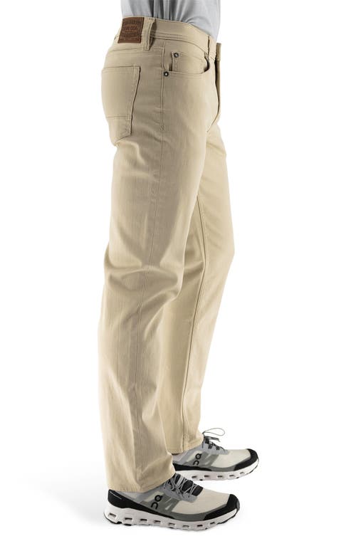 Devil-dog Dungarees Slim Straight Leg Jeans In Dk Beige/khaki
