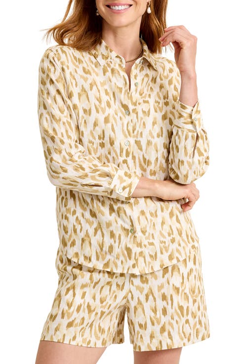 Cheetah Cove Linen Shirt