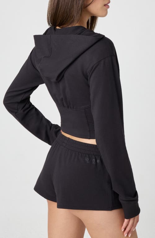 Florence By Mills Corset Zip Hoodie In Black