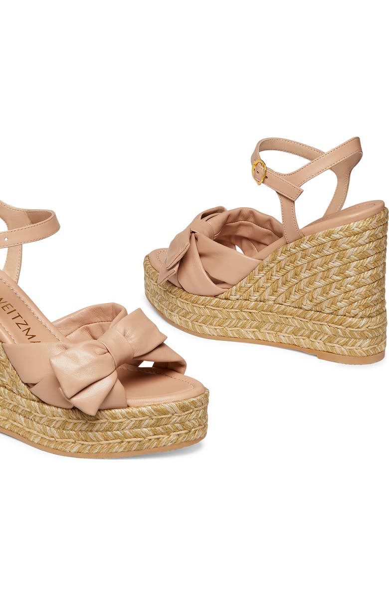 Stuart Weitzman Sofia Espadrille Wedge, Alternate, color, Adobe