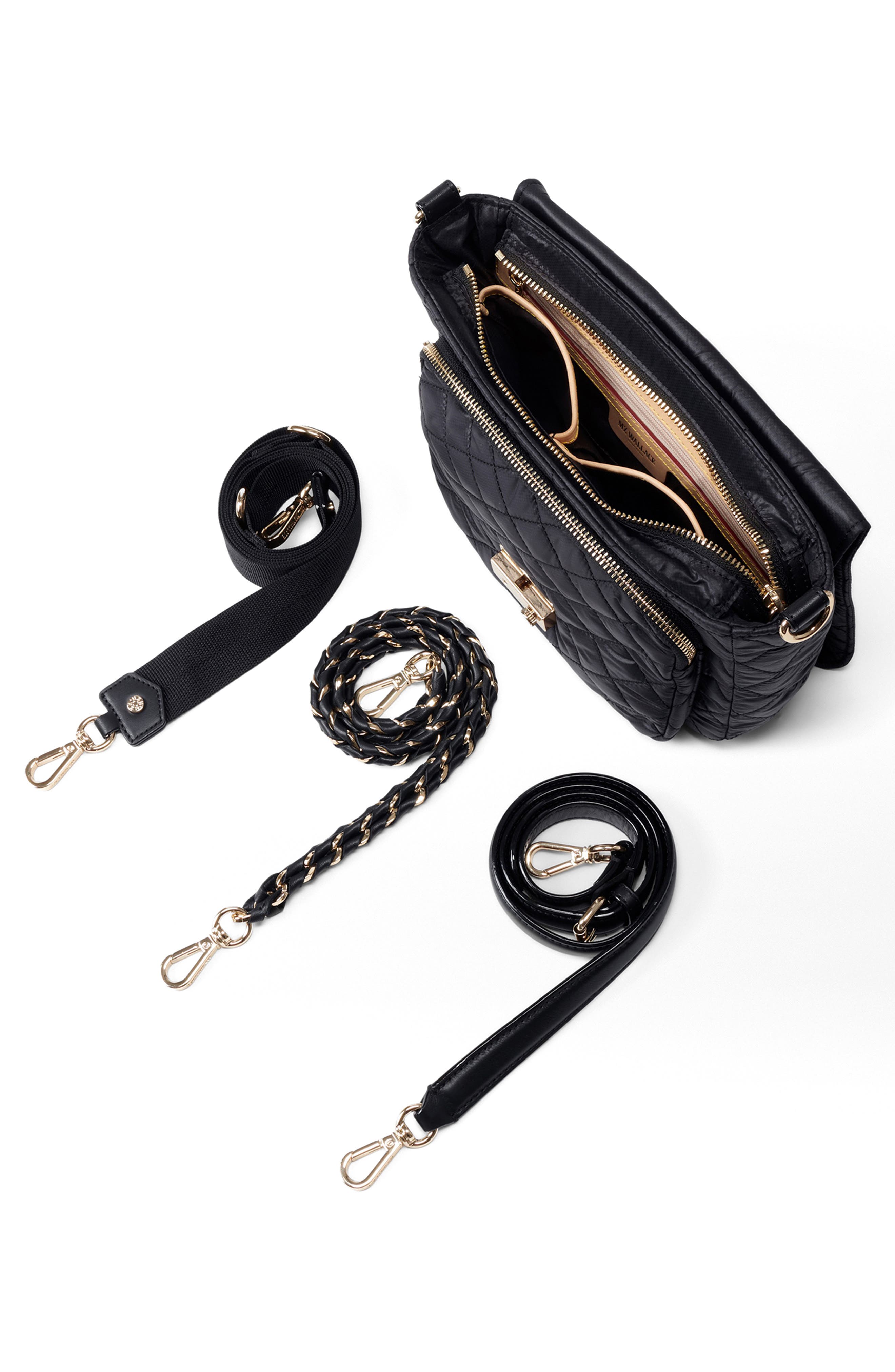 Medium Crosby Lock Crossbody, Alternate, color, BLACK
