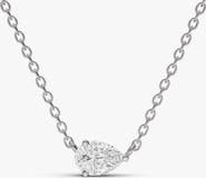SEREIA OFFICIAL 14K Gold 0.25 ct Lab Grown Pear Shape Diamond Pendant