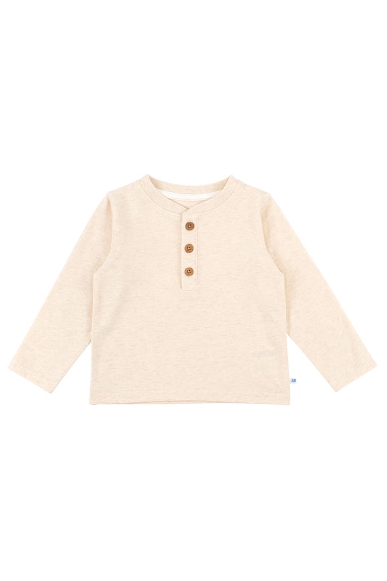 Knit Long Sleeve Henley Tee, Main, color, Heathered Oatmeal