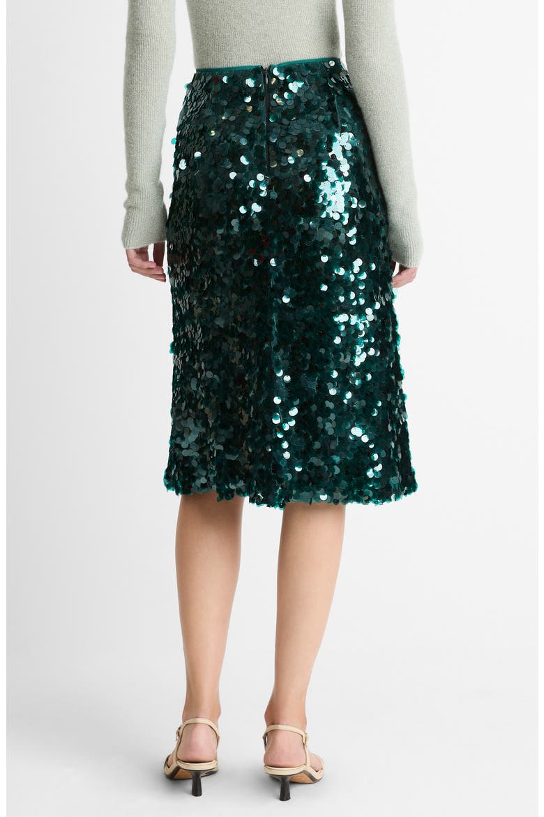 Paillettes Sequin Skirt, Alternate, color, JUNIPER