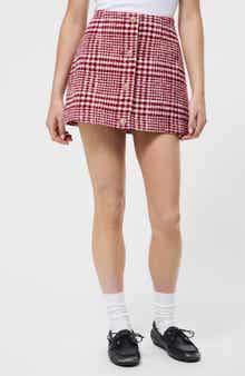French Connection Houndstooth Check Miniskirt
