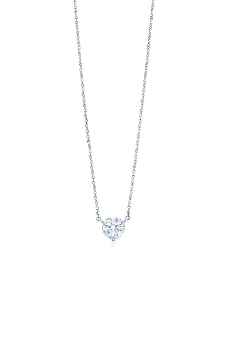 Kwiat Platinum 1ct. Solitaire Diamond Pendant Necklace, Main, color, 